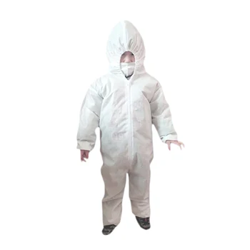 

Breathable Disposable Coveralls Isolation Suit Safety Protective Clothing Hooded Suit Dust-proof Coveralls Antistatic