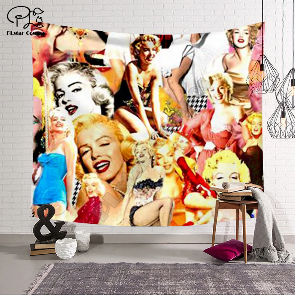 Plstar cosmos tapeçaria sexy marilyn monroe impressão