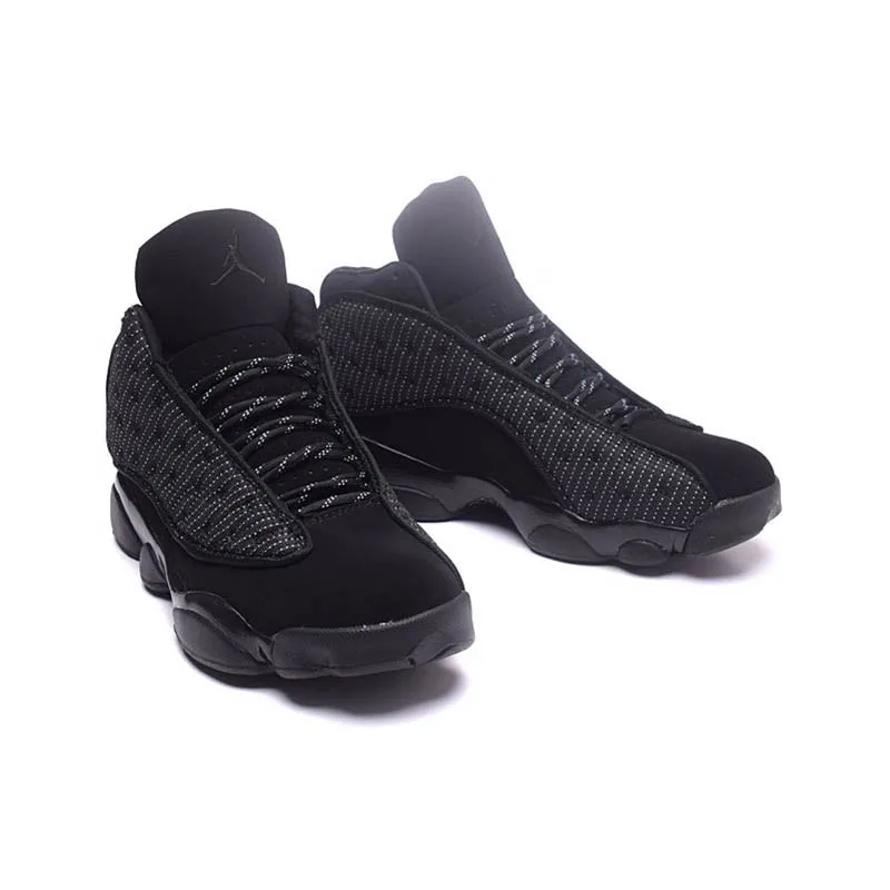 JORDAN 13 баскетбольные кроссовки в стиле ретро, высокое качество, Черный кот, кроссовки He Got Game, Мужская Уличная дышащая обувь, желтая обувь Melo