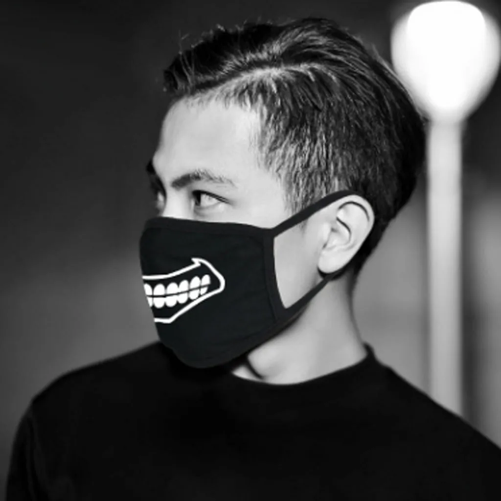 Пылезащитная маска для лица с рисунком аниме Kpop Lucky Bear для женщин и мужчин, хлопковая Пылезащитная маска для лица, теплая защитная маска для кожи