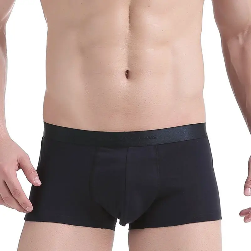 

Men Boxers Shorts Cotton Underwear Man Solid Panties Breathable Low Waist U Convex Pouch Underpants cueca masculina S-XL
