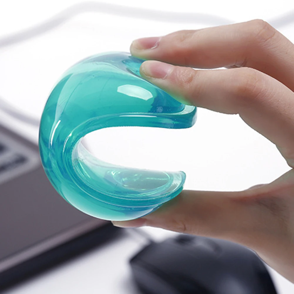 

Wavy Comfortable Computer Mouse Hand Wrist Rests Support Cushion Pad, Fashion Silicone Heart-Shaped Wrist Pad