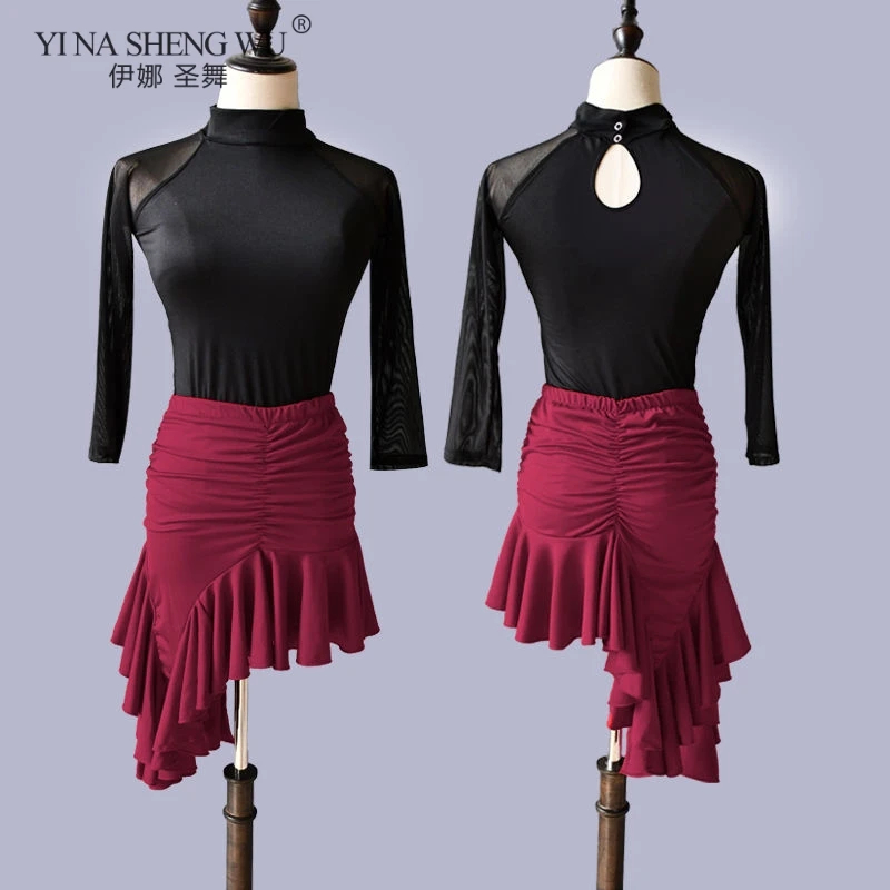 

New Belly Dance Costume Practice Women Indian Oriental Dance Sexy Top+Irregular Short Skirt Bellydanc Professional Practice Wear