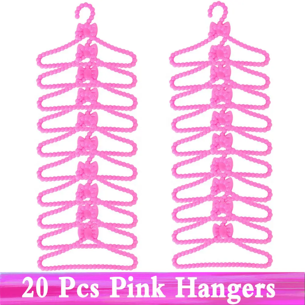 20 pink hangers