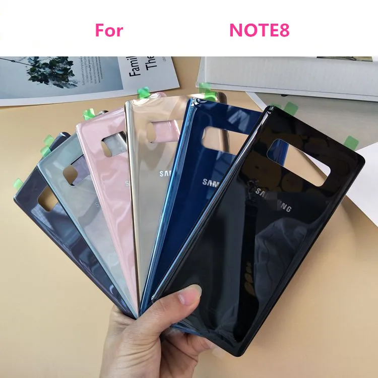 Для samsung Galaxy NOTE8 задняя крышка батарейного отсека чехол 3D стеклянный задний запасной корпус для samsung NOTE8 plus