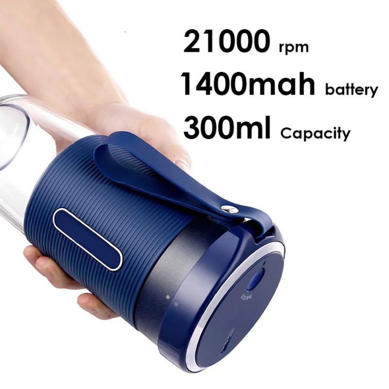 

300ml Blender Mixer Portable Mini Juicer Machine Smoothie Maker Household Small Juice Extractor New Drop