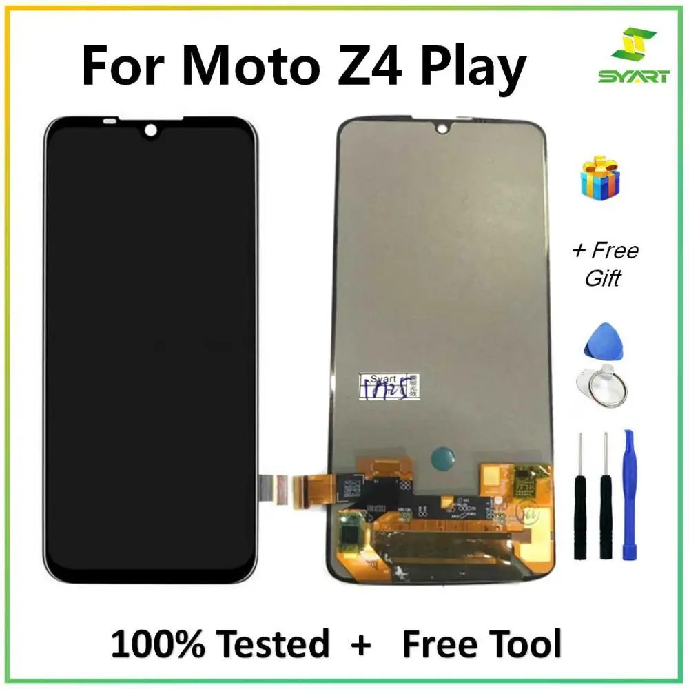 Для Motorola Z4 Play ЖК-дисплей + кодирующий преобразователь сенсорного экрана в сборе с
