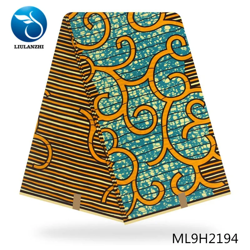 Воск liulanzhi ткань Африканский принт хлопок Материал шитье голландский воск высокое качество Анкара восковая печать ML9H2191-2207