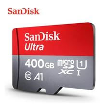 SanDisk карта памяти Micro SD, класс 10, 64 ГБ, 128 ГБ, 256 ГБ, 400 гб SanDisk карта памяти Micro SD, класс 10, 64 ГБ, 128 ГБ, 256 ГБ, 400 гб