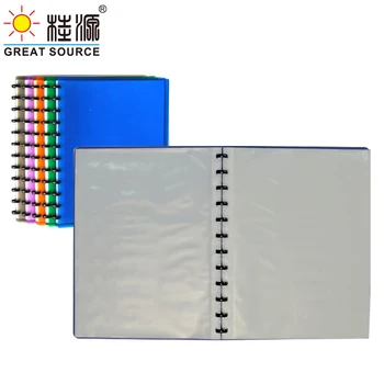 

A4 Binder Book Folder Presentation Book Project Folder 60 Refill Pockets Mushroom Holes Pocket Folder(1PC)