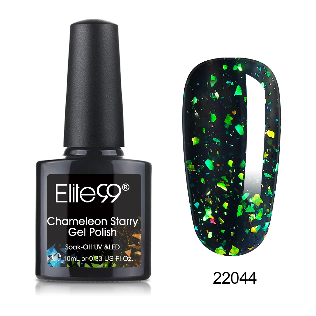 22044 Elite99 10 мл Galaxy Cat Eyes светодиодный Гель-лак для ногтей Хамелеон для использования с магнитом УФ-лак для ногтей Дизайн ногтей Блестящий гель нужен черный базовый слой - Цвет: 22044