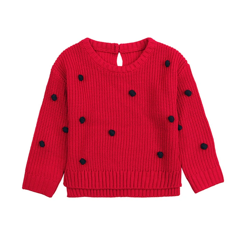Зимний свитер для маленьких девочек; Однотонный детский пуловер для новорожденных; милый детский топ с длинными рукавами для девочек; Roupas Bebe; шерстяные аппликации