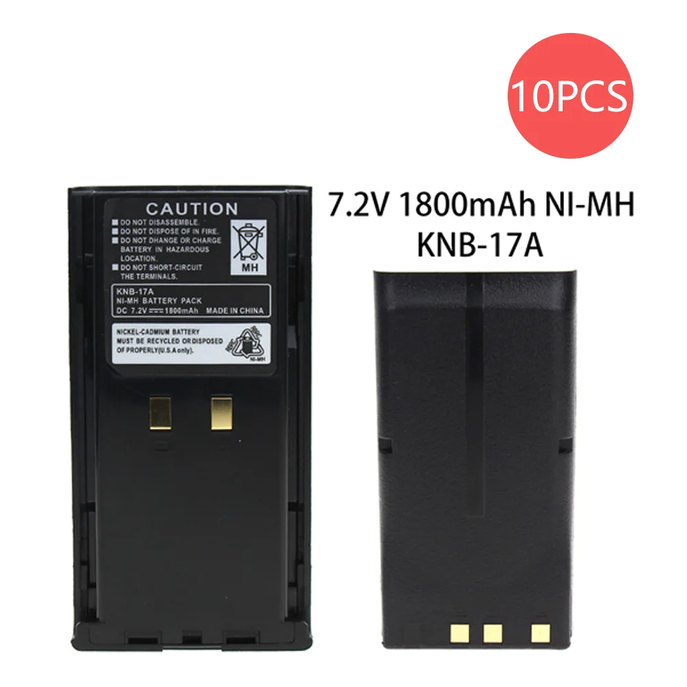 10X KNB17A 1800 мА/ч, металл-гидридных или никель Батарея для Kenwood TK-280/380/480/481 TK-290/390/490 Pro Talk TK 2100/4100 двухстороннее радио