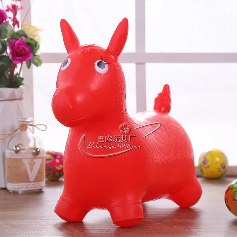 

Jumping Horse Mini Small Not Can Sit Brand New Material Inflatable Animal Children chong qi ma