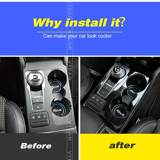 Vtear For Ford Focus Mk4 St Line Gear Shift Box Center Control Panel Cover  Sticker Trim Strip Car-styling Accessories Interior - Interior Mouldings -  AliExpress