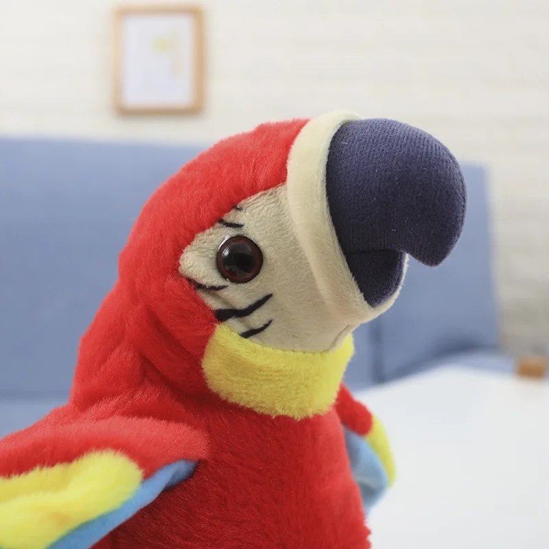 Electronic Pets Talking Parrot Toys Plush Parrot Funny Sound Record Educational toys Christmas Gift for Kids Children