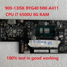 BYG40 NM-A411 материнская плата для ноутбука lenovo YOGA 900-13ISK YOGA900 900, материнская плата для ноутбука, процессор i7-6500U, 8 Гб ОЗУ, i7 6500U