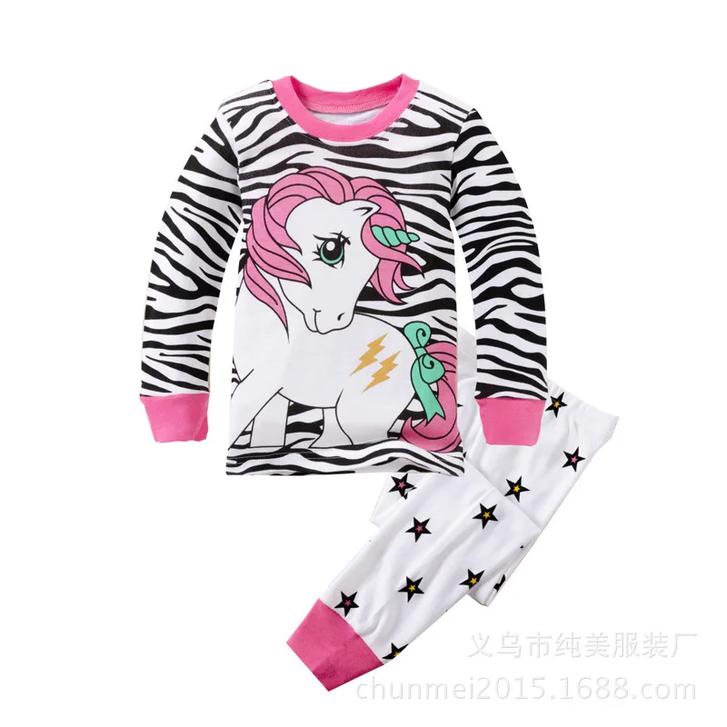 SAILEROAD/детский пижамный комплект с принтом динозавра; детские пижамы; хлопковые детские пижамы с длинными рукавами; одежда для сна для мальчиков; женская ночная рубашка; костюм - Цвет: AO44