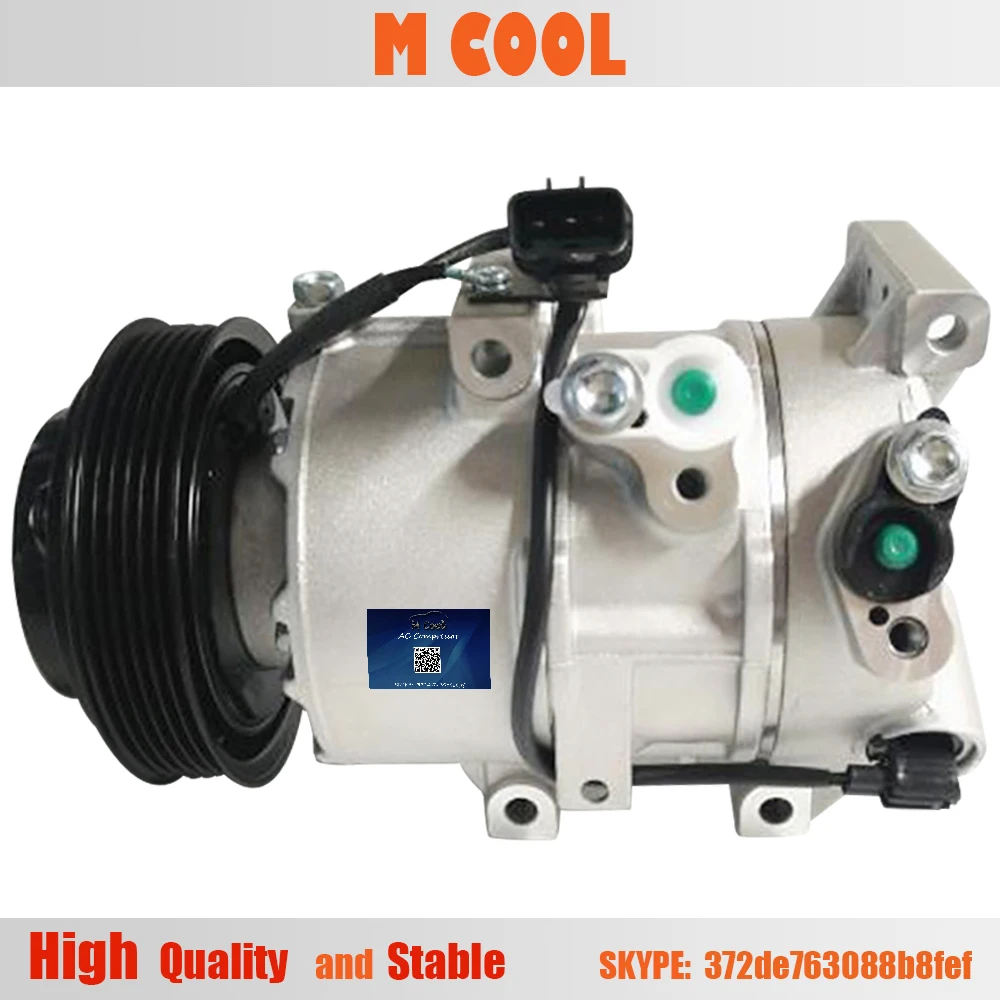 

New DVE16 pulley 6pk air conditioning ac auto compressor for kia k3 ac compressor