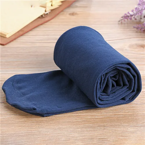 Navy Blue Женские колготки Непрозрачные колготки 120D бесшовные осенне-зимние женские нейлоновые чулки толстые чулки - Цвет: Navy Blue
