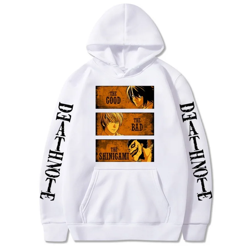 

Women's Sweatshirt Death Note Oversized Hoodies 2021 y2k Tops Harajuku Hooded Pullovers Autumn Long Sleeve Clothes Streetwear