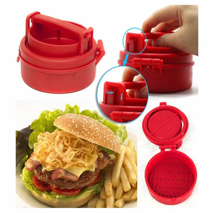 Ручные Формы гамбургера пресс для котлет пресс шеф-повара котлеты набивные пластиковые форма для гамбургера гриль кухонные инструменты