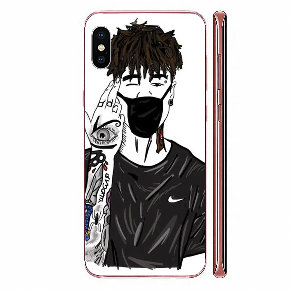 Rapper Hip Hop Scarlxrd Swag Pattern For Apple iPhone 4 4S 5 5C 5S SE SE2 6  6S 7 8 11 Plus Pro X XS Max XR Coque Shell|Half-wrapped Cases| - AliExpress