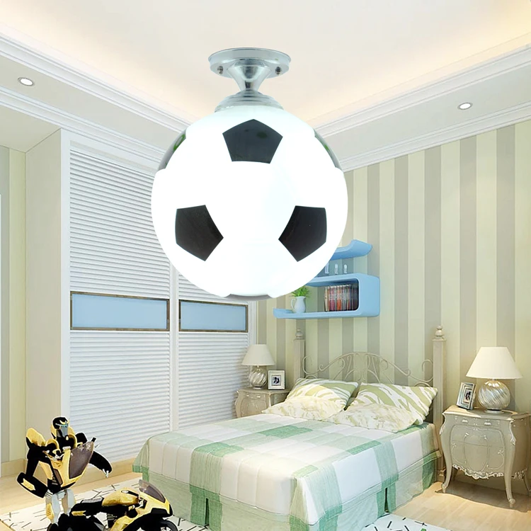 Современный потолочный светильник s арт-деко стеклянный футбольный подвесной потолочный светильник для спальни фойе кухонное приспособление светильник для детской комнаты блеск