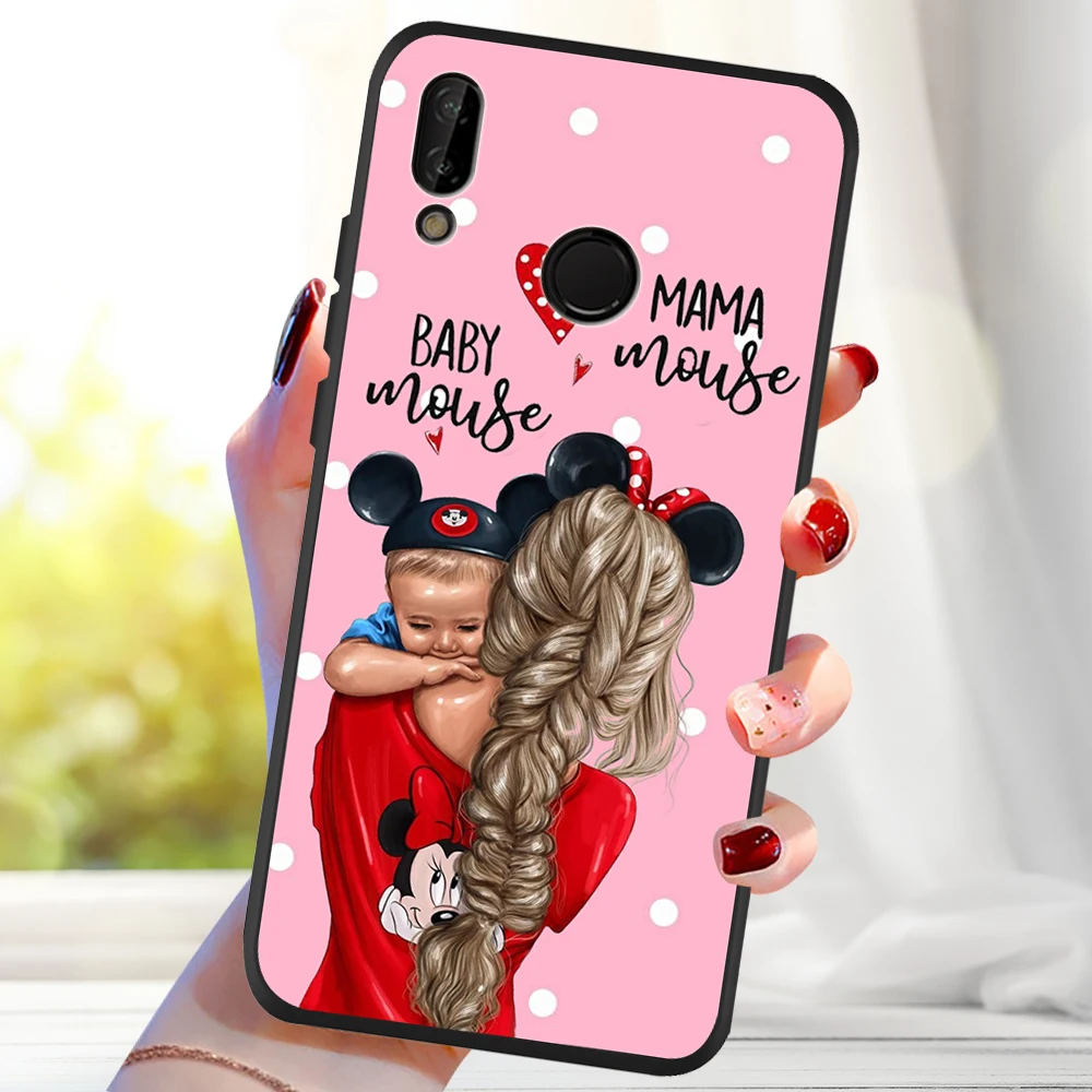 H0520 Каштановые волосы для мам и детей, девочек queen для huawei P8 P10 P20 P30 Коврики 10 20 Honor 8 8X 9X 8C 9 V20 30 10 Lite Plus Pro чехол etui - Цвет: H0520