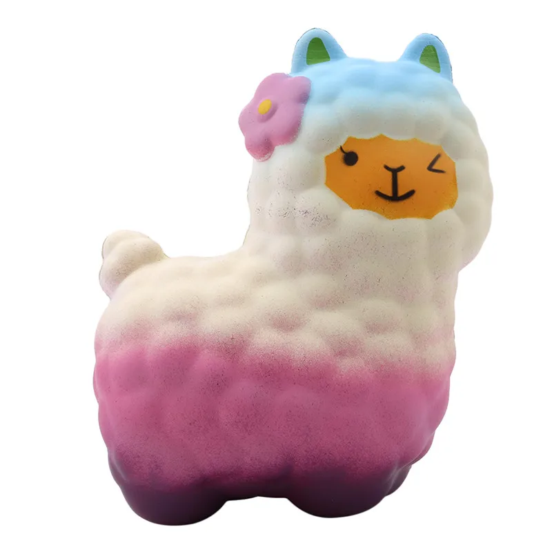 776510 Jumbo Squishie Милая Радуга Альпака хлеб мягкий медленно поднимающийся кулон телефон ремни эластичный сжимаются Ароматические торт детские игрушки рождественские подарки - Цвет: 776510