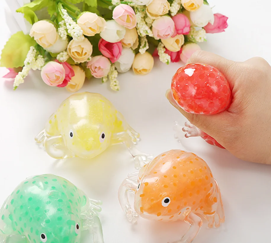 panic pete frog antistress Kawaii squishy Anti stress stress ball fidget toys figet toys for children girl sensory toys autism toys therapy squishy mesh ball