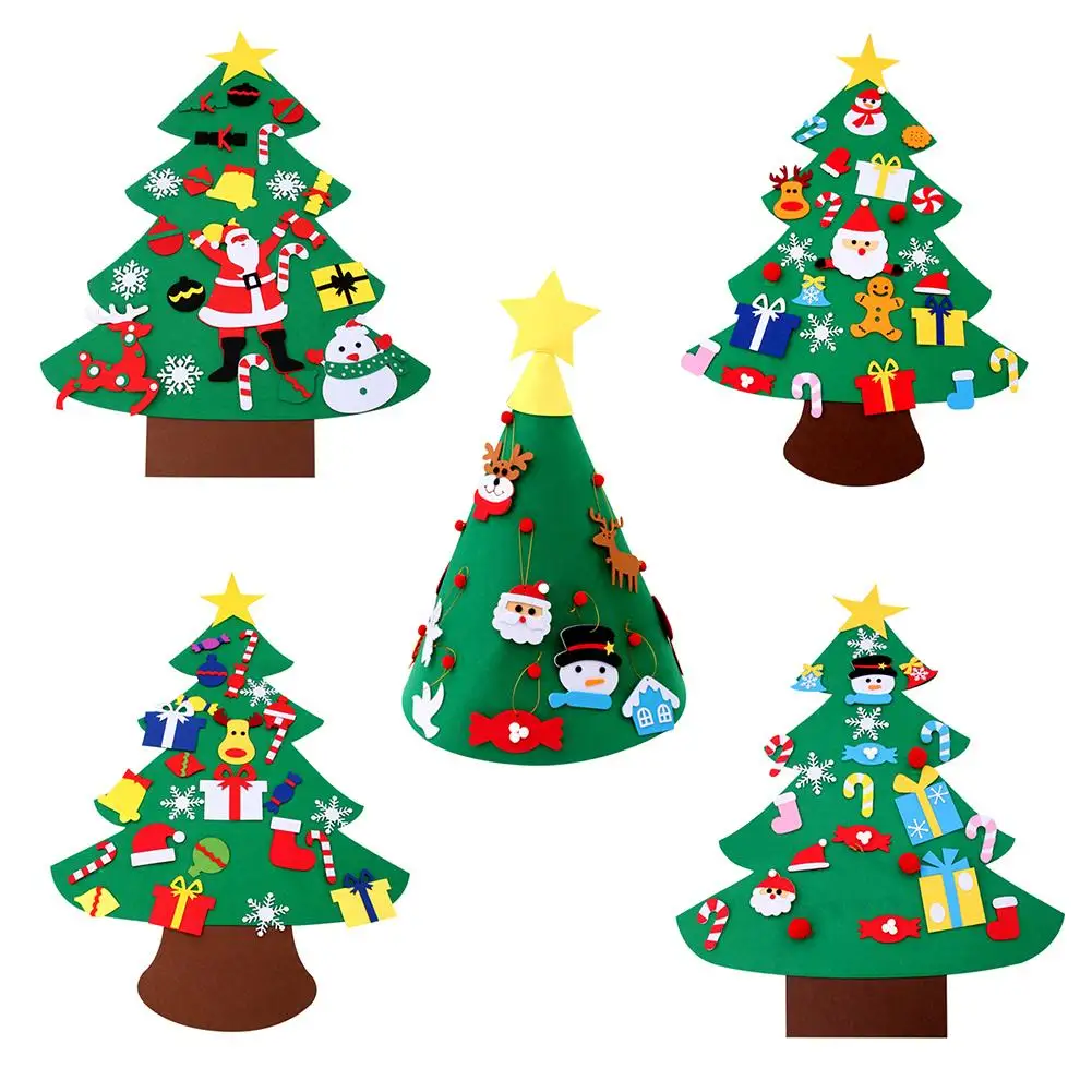 

DIY Felt Christmas Tree Oversized Environmentally Friendly Decoration Accessories Tree Set For Children High Quality New