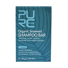 Против перхоти, веганские морские водоросли, шампунь, бар, ручная работа, лечение кожи головы, естественная холодная обработка, очистка, питает волосы, мыть безопасно