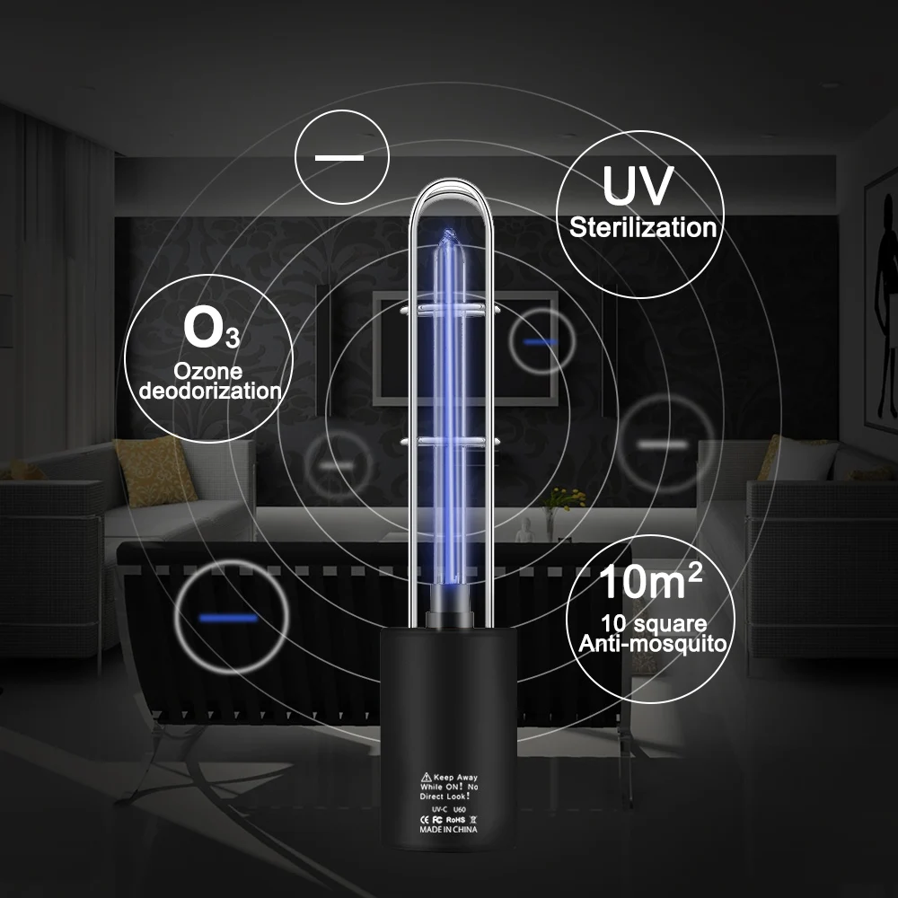 Новинка USB перезаряжаемая ультрафиолетовая лампа УФ стерилизатор светильник лампа для дезинфекции бактерицидная лампа озоновый