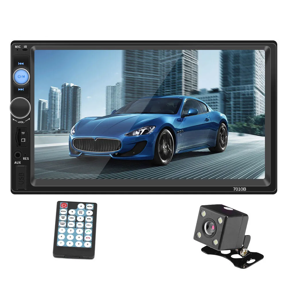 cheap Maiyue star 7010B 2Din car radio 7 inch 1080P Autoradio touch screen steering wheel control box player Bluetooth car MP5 radio
