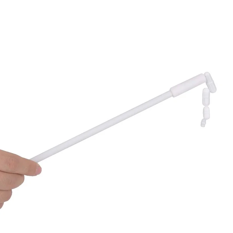 7 Pieces PTFE Magnetic Stirrer Mixer Stir Bar And 11.8" Magnetic Stir Bar Retriever, White