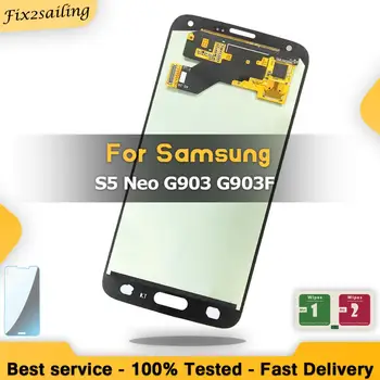 

New LCD Super AMOLED Display For Samsung Galaxy S5 Neo G903 G903F LCD Screen Replacement Digitizer Assembly
