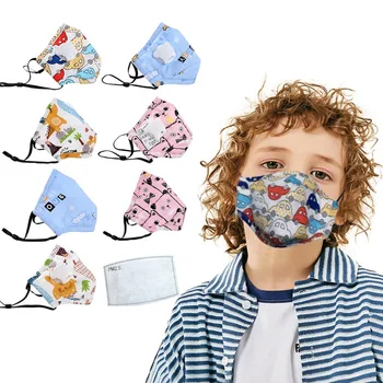 

1Pcs Children Anti Dust Face Mouth Mask +Carbon Filter Reusable Breathable Cotton Protective Kid Cartoon PM2.5 Mouth Face Mask