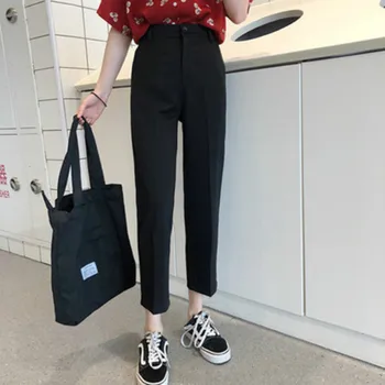 

2020 Spring Summer Women Suit Pants Fashion Female Office Lady High Waist Harem Pant Pantalon Casual Trousers Plus Size S-5XL