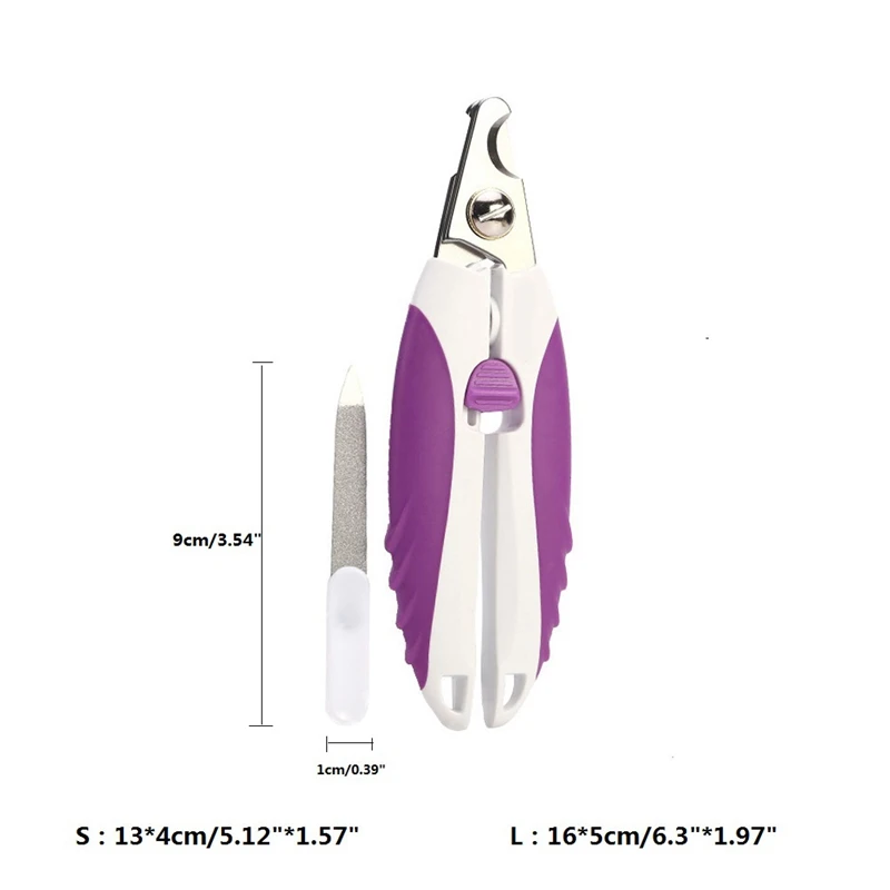 Кусачки для когтей собак из нержавеющей стали для домашних животных набор для ухода за ногтями-машинка для стрижки ногтей подходит для маленьких и средних собак