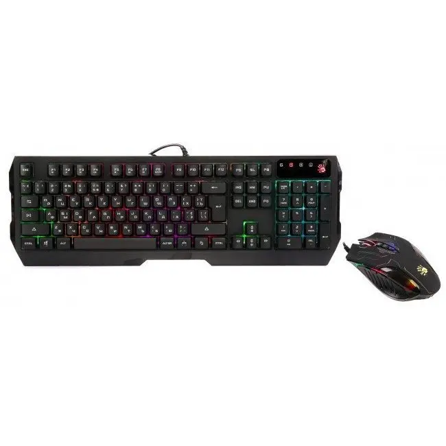 Комплект клавиатура+мышь A4Tech A4 Bloody Q1300 (Q135 Neon + Q50) LED | Компьютеры и офис
