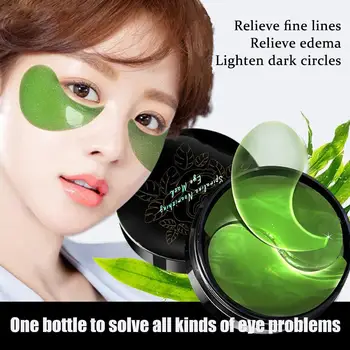 

LAMILEE Eyes Skin Care 60Pcs Green Spirulina Gel Eye Crystal Patch Anti-Wrinkle Dark Collagen Circle K9D0