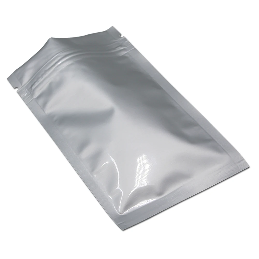 300Pcs Silver Mylar Zip Lock Grocery Packaging Bag Pure Aluminum Foil Food Tea Nuts Reclosable Storage Pouches Gifts Retail Bags 300Pcs Silver Mylar Zip Lock Grocery Packaging Bag Pure Aluminum Foil Food Tea Nuts Reclosable Storage Pouches Gifts Retail Bags