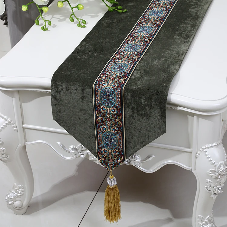 Высококачественная Европейская скатерть-дорожка, кровать, флаг, роскошный декоративный настольный флаг, свадебная ткань, размер на заказ