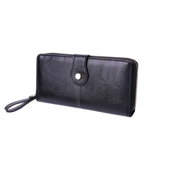 

Women's wallet clutch bag large capacity long zipper wallet multi-function card package purse women's red handbag Slim Wallet #8