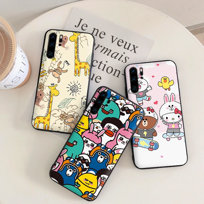 Для huawei P8 P9 Mini P10 P20 2019 P30 LITE для P Smart Z 2018 Pro Мягкий силиконовый чехол с рисунком