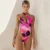 Sexy One Piece Swimsuit 2021 Swimwear Women Print One Shoulder Bodysuit Push Up Monokini Бразильский Купальник Летняя Пляжная одежда