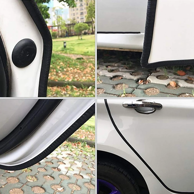 Универсальная противоскользящая полоса для двери автомобиля 5 м со стальным диском, накладка на бампер, защита от царапин