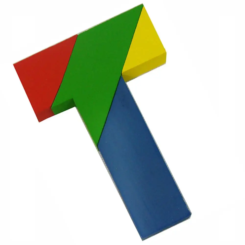 

Wooden Letter T Tangram Jigsaw Puzzles Brain Teaser Educational Kids Toy New