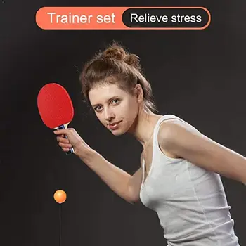 

Table Tennis Training Practise Machine Home Indoor Darts Children Soft Trainer Pong Ping with For Teenagers Kids Shaft Y6H8